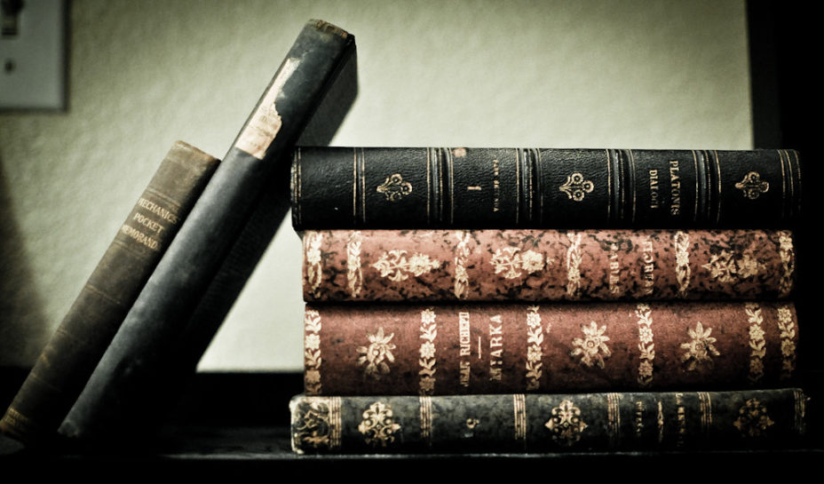"Old Books" by kraybon is licensed under CC BY-NC-SA 2.0